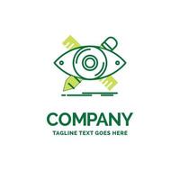 design. designer. illustration. sketch. tools Flat Business Logo template. Creative Green Brand Name Design. vector