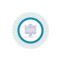 dashboard. admin. monitor. monitoring. processing Glyph Icon. Vector isolated illustration