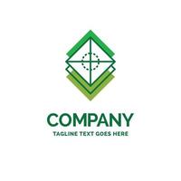 Arrange. design. layers. stack. layer Flat Business Logo template. Creative Green Brand Name Design. vector