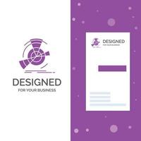 Business Logo for Data. diagram. performance. point. reference. Vertical Purple Business .Visiting Card template. Creative background vector illustration