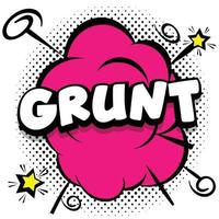 grunt Comic bright template with speech bubbles on colorful frames vector