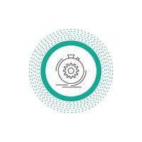 Action. fast. performance. process. speed Line Icon. Vector isolated illustration