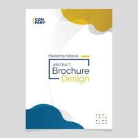 Abstract Brochure Design. Liquid Shape Blob Design Element. Marketing Material vector