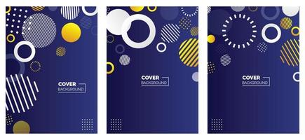 Colorful abstract minimalistic style poster. memphis geometric background. cover template. creative pattern Vectors