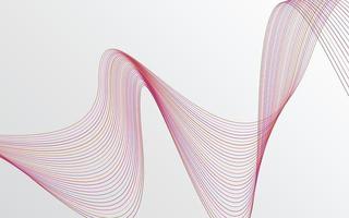 Wave of the many colored lines. Abstract wavy stripes background isolated vector