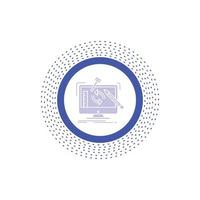 engineering. project. tools. workshop. processing Glyph Icon. Vector isolated illustration