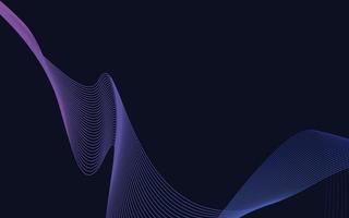 Wave of the blue colored lines. High resolution vector