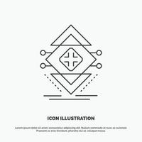 Computing. data. infrastructure. science. structure Icon. Line vector gray symbol for UI and UX. website or mobile application