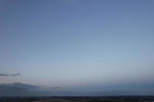 Beautiful Sky with Dramatic Clouds Drone's High Angle Footage over City of England UK photo