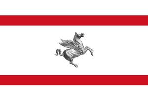 Tuscany Flag. Region of Italy. Vector illustration.