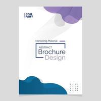 Abstract Brochure Design. Liquid Shape Blob Design Element. Marketing Material vector