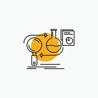 Analysis. business. develop. development. market Line Icon vector