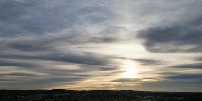 Gorgeous high angle view of Clouds and Sky over England photo