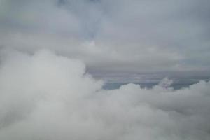 Beautiful Sky with Dramatic Clouds Drone's High Angle Footage over City of England UK photo