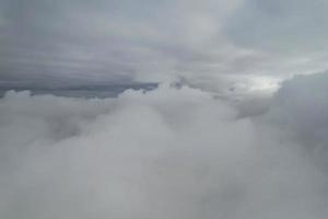 Beautiful Sky with Dramatic Clouds Drone's High Angle Footage over City of England UK photo