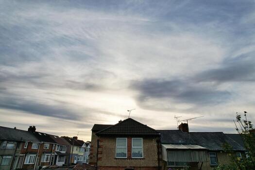 Gorgeous high angle view of Clouds and Sky over England photo