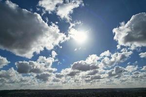 Gorgeous high angle view of Clouds and Sky over England photo