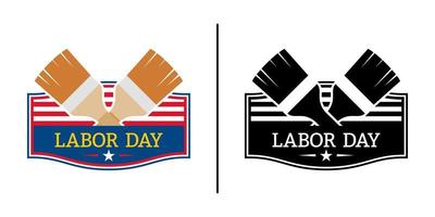 Happy Labor Day banner isolated on white background vector