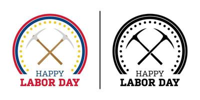 Happy Labor Day banner isolated on white background vector