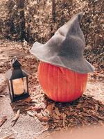 calabaza en un sombrero foto