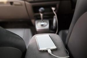 phone charger in car photo