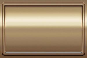 Light shining on 3d bronze metal panel wall. abstract background. 3D rendering photo