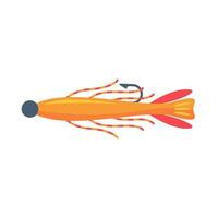 Lure for fishing rods Fishing equipment. Leisure activities at the lake vector