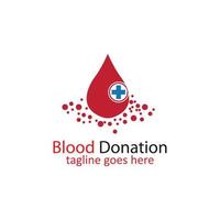 Blood Donation Logo Template Design Vector