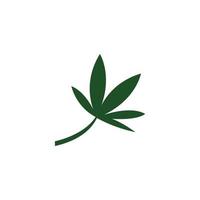 Cannabis leaf vector illustration icon design