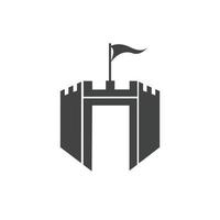 castle icon logo vector