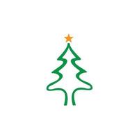 icono de arbol de navidad vector