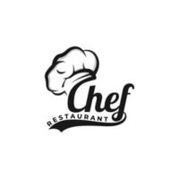 plantilla de diseño de logotipo de chef vector