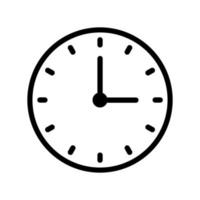 Round clock, white transparent clock face circle arrow icon - Vector