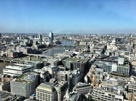 An aerial view of London photo