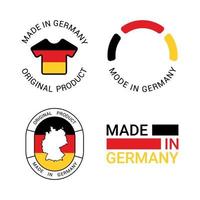 Labels of Made in Germany vector