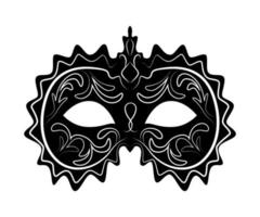 máscara de carnaval negro vector