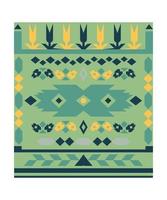 Carpet with Geometric Ornament vector