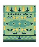 Carpet with Geometric Ornament vector