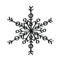 Snowflake Illustratio in Art Ink Style vector