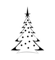 ilustrador vectorial de árbol de navidad vector