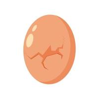 Abstract Heart Illustration in Art Ink Style Chicken egg vector