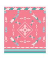 Carpet with Geometric Ornament vector