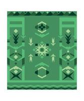 Carpet with Geometric Ornament vector