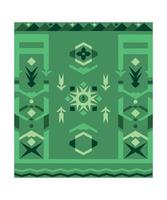 Carpet with Geometric Ornament vector