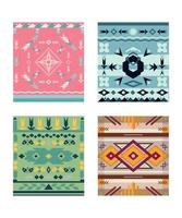 Carpets with Geometric Ornaments vector