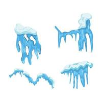 Collection of Icicles vector