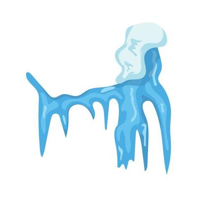 Illustration of icicles