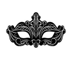 Black Carnival Mask vector