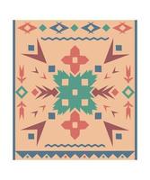 Carpet with Geometric Ornament vector