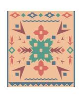 Carpet with Geometric Ornament vector